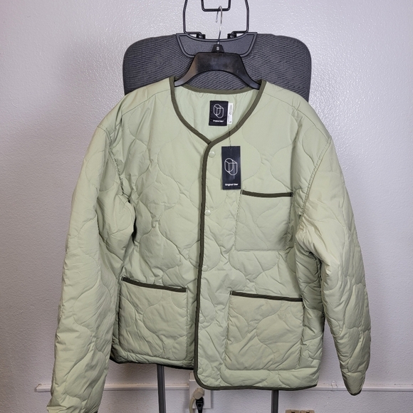 Original Use Men's Light Olive Quilted Jacket Size L - Picture 1 of 6